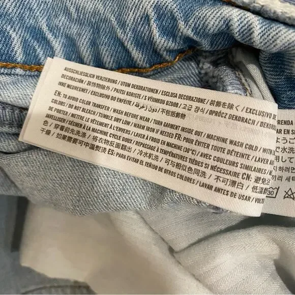 Abercrombie & Fitch Curve Love High Rise Mom Shorts Size 36 - Picture 10 of 13